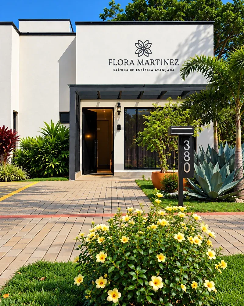 Entrada da Flowers Clinic, em Campo Grande – MS
